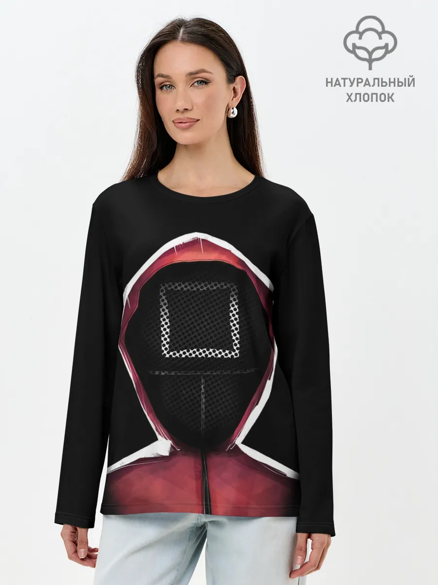 Лонгслив женский. Хлопок / КВАДРАТ | РУКОВОДИТЕЛЬ ОХРАНЫ