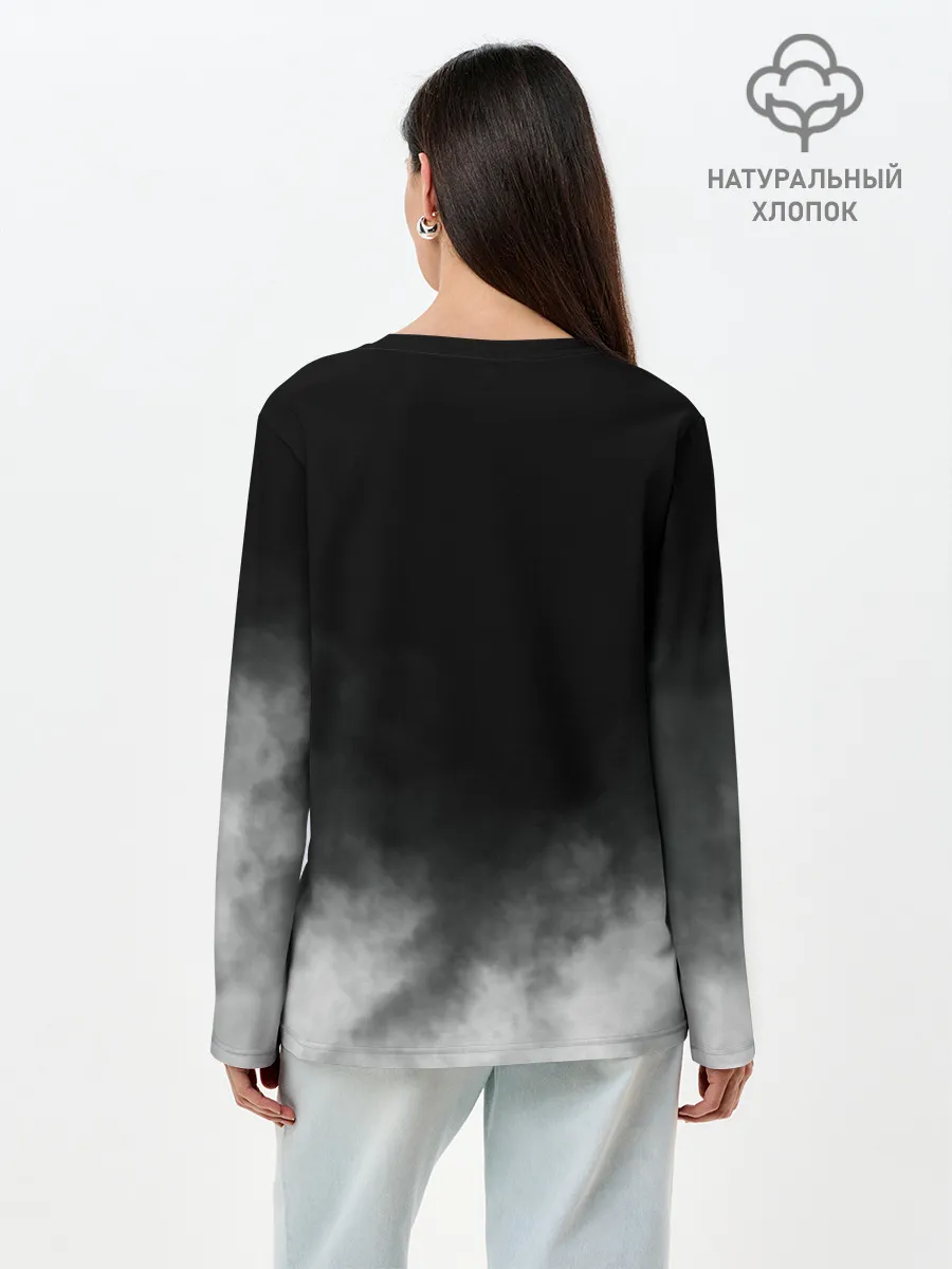 Лонгслив женский. Хлопок / Логотип группы Queen