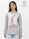 Лонгслив женский. Хлопок / Фредди Меркьюри - Queen