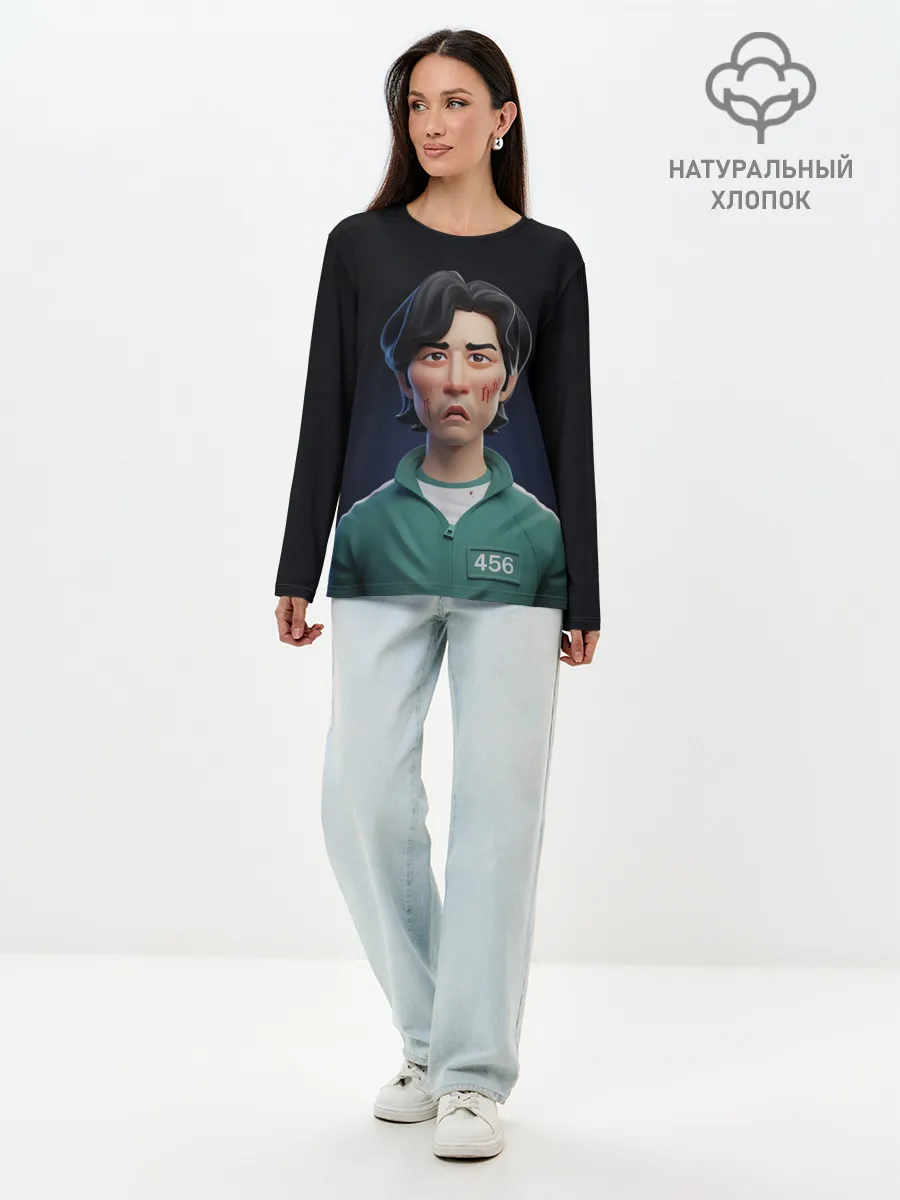 Лонгслив женский. Хлопок / Сон Ги Хун