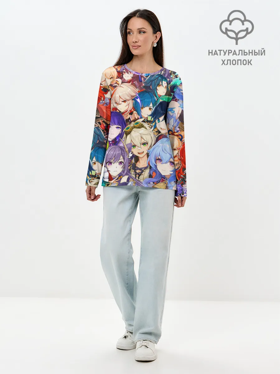 Лонгслив женский. Хлопок / Genshin Impact - персонажи