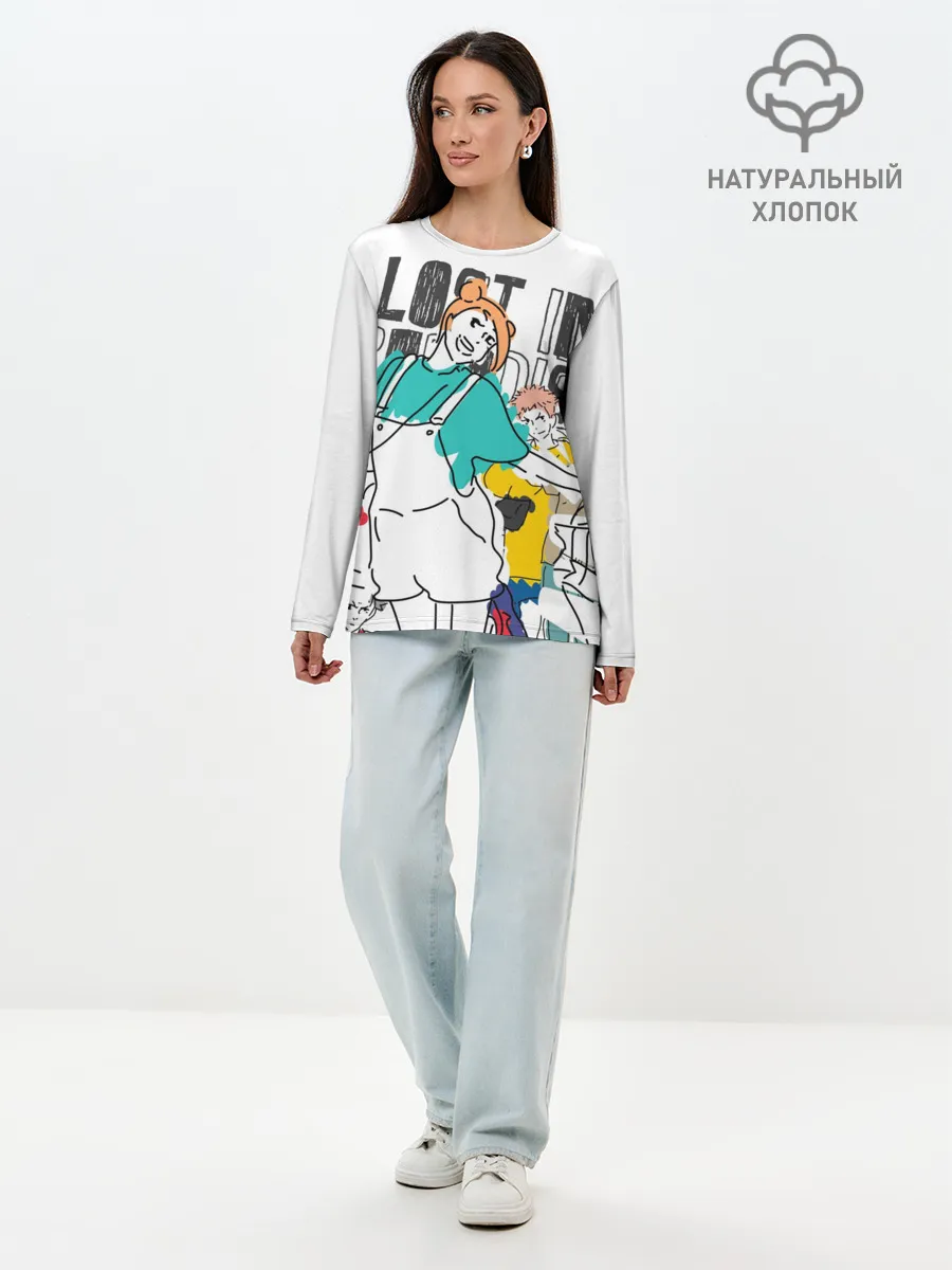 Лонгслив женский. Хлопок / Нобара Кугисаки - Jujutsu Kaisen