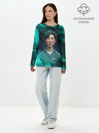 Лонгслив женский. Хлопок / Seong Gi-hun | Squid Game