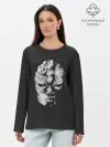 Лонгслив женский. Хлопок / Каменная маска Джо Джо
