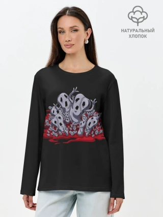 Лонгслив женский. Хлопок / Metallica. Jo Jo