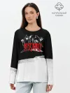 Лонгслив женский. Хлопок / ПРИЗРАКИ