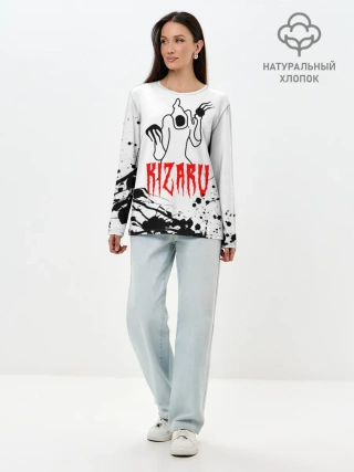 Лонгслив женский. Хлопок / КИЗАРУ