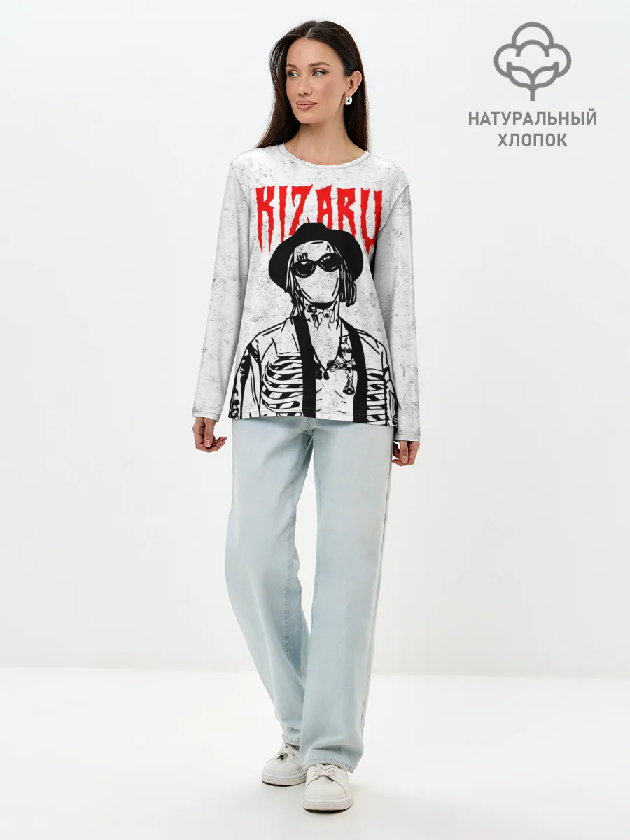 Лонгслив женский. Хлопок / KIZARU ART