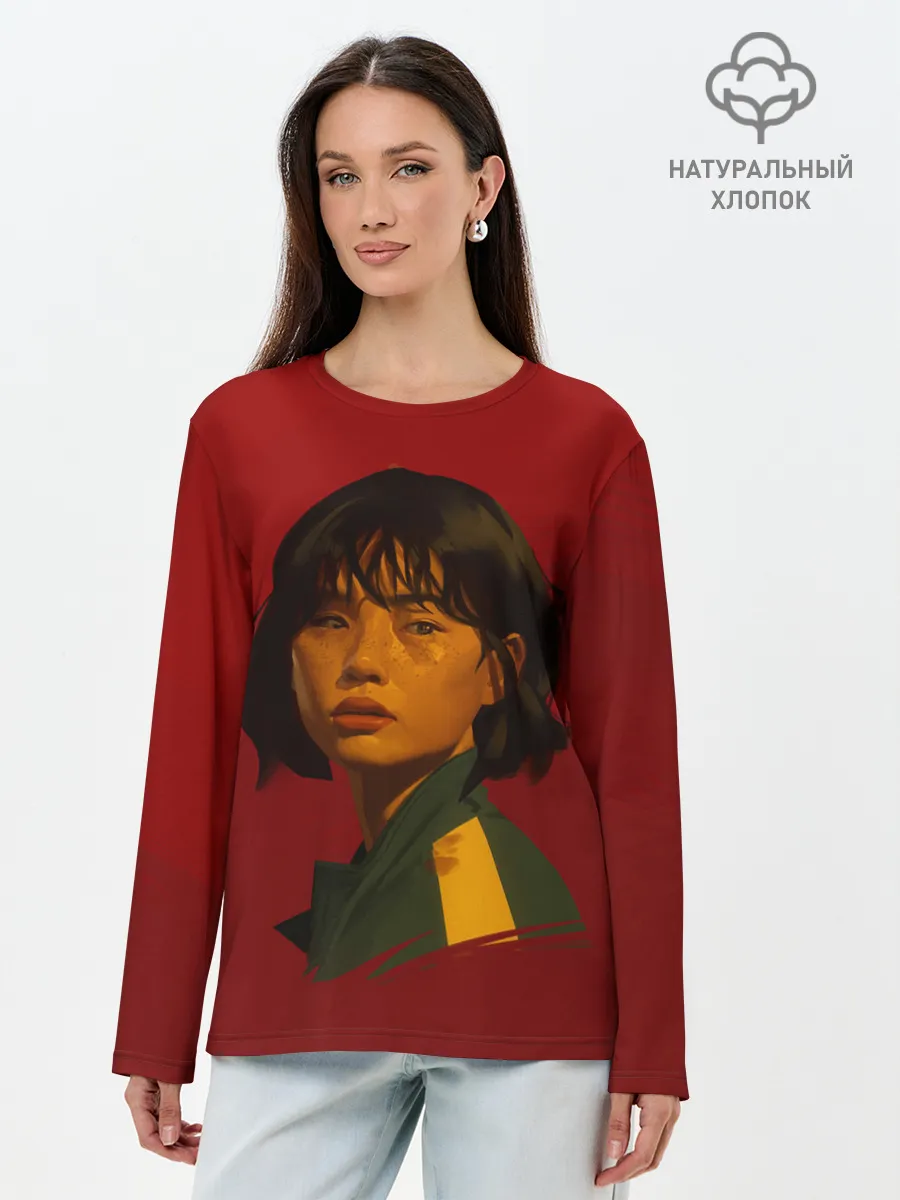 Лонгслив женский. Хлопок / Хо Ён Чон