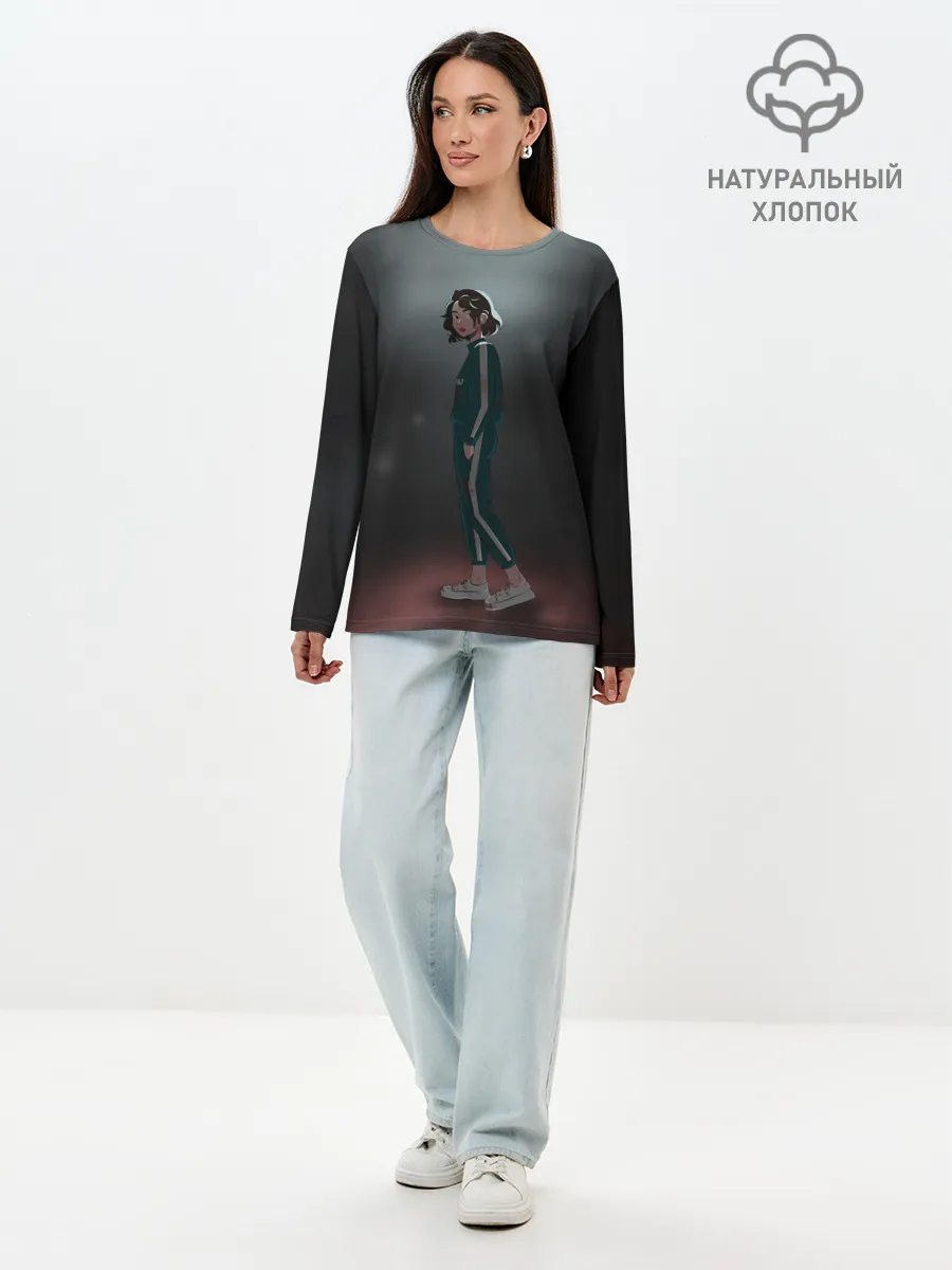 Лонгслив женский. Хлопок / Вера Ванг