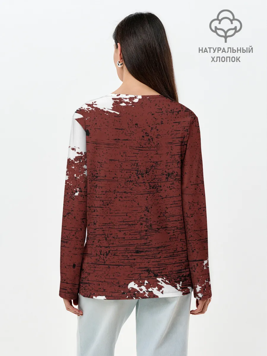 Лонгслив женский. Хлопок / Слипкнот Гранж | Slipknot Rock Goat