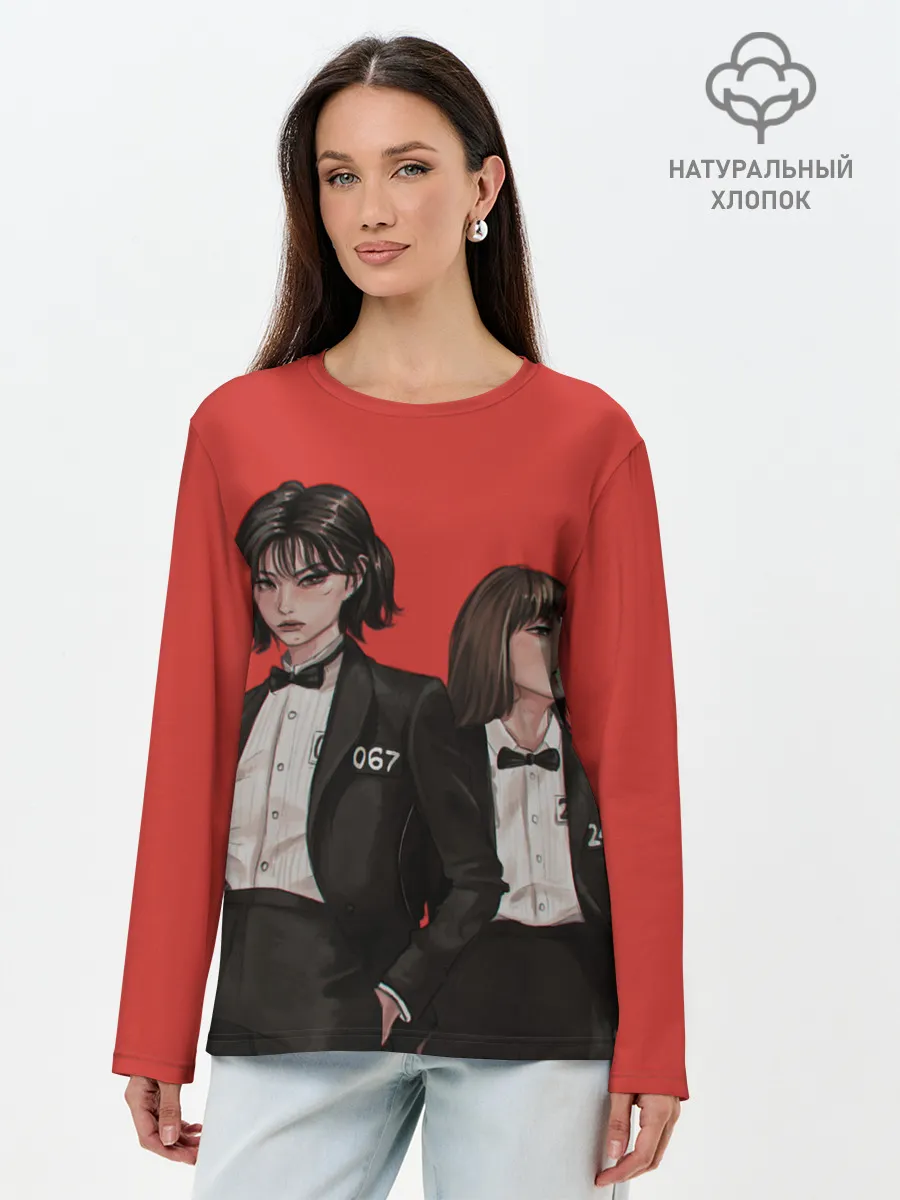 Лонгслив женский. Хлопок / Стильные 067 и 240