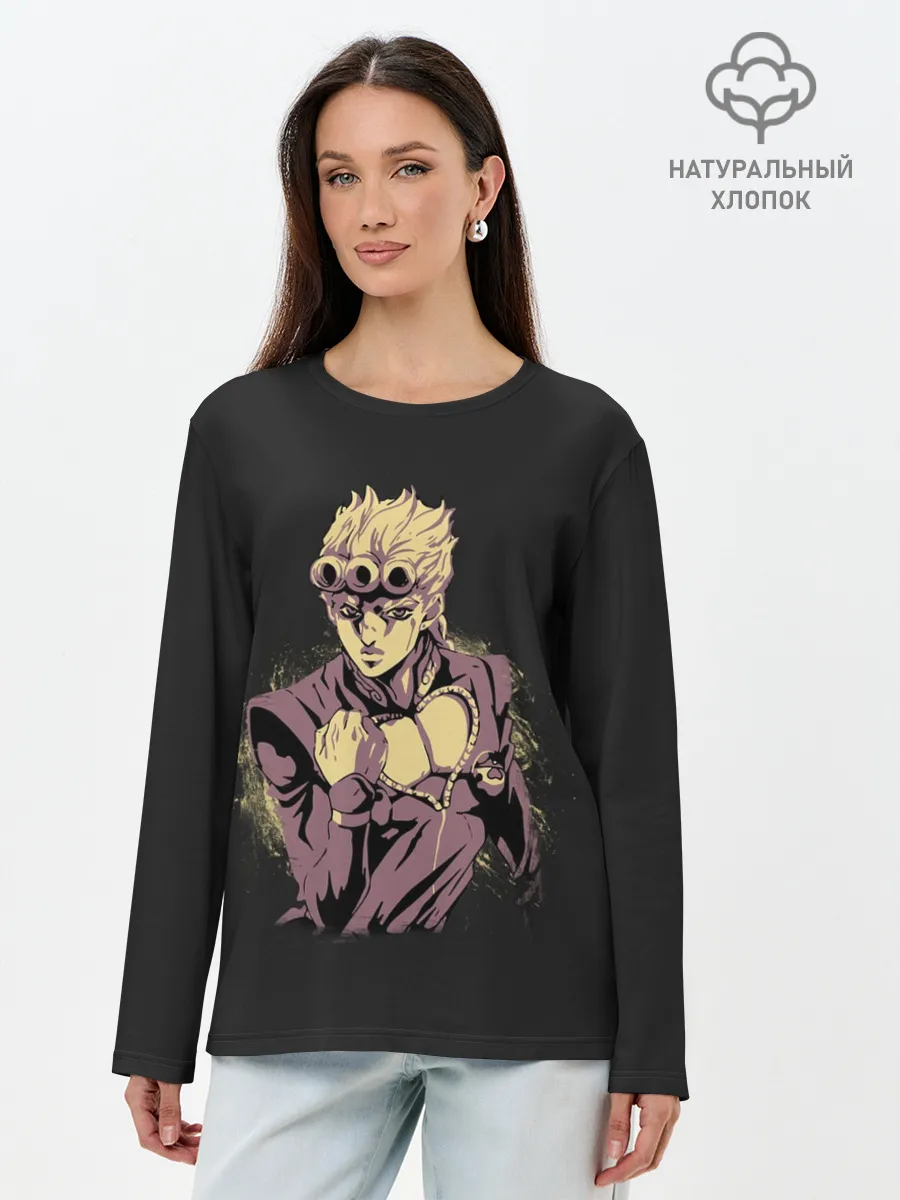 Лонгслив женский. Хлопок / Giorno Giovanna. Golden Wind