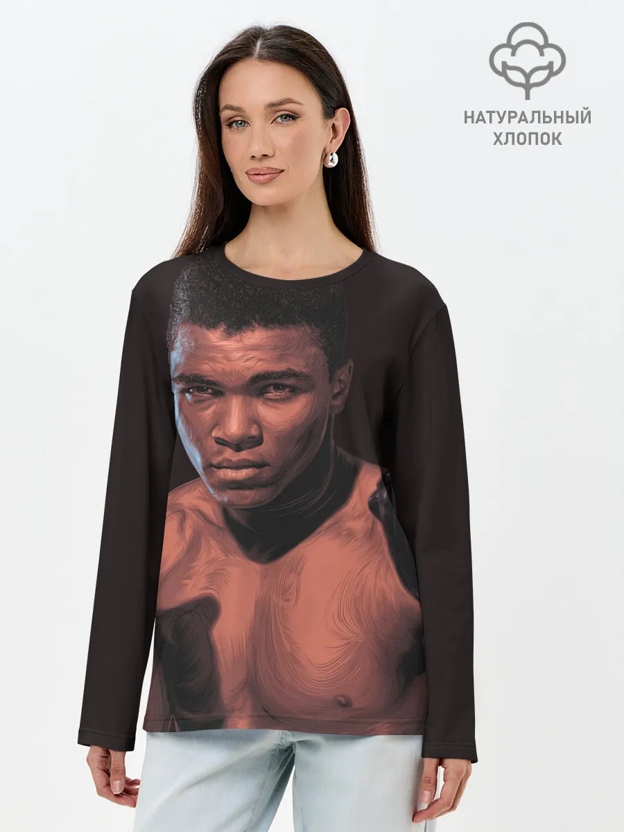 Лонгслив женский. Хлопок / Перед боем