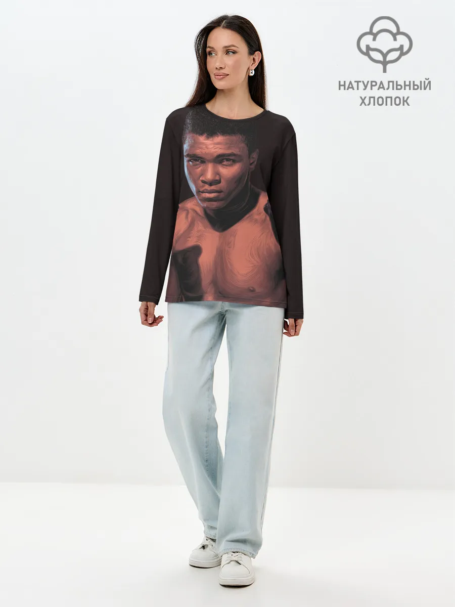 Лонгслив женский. Хлопок / Перед боем