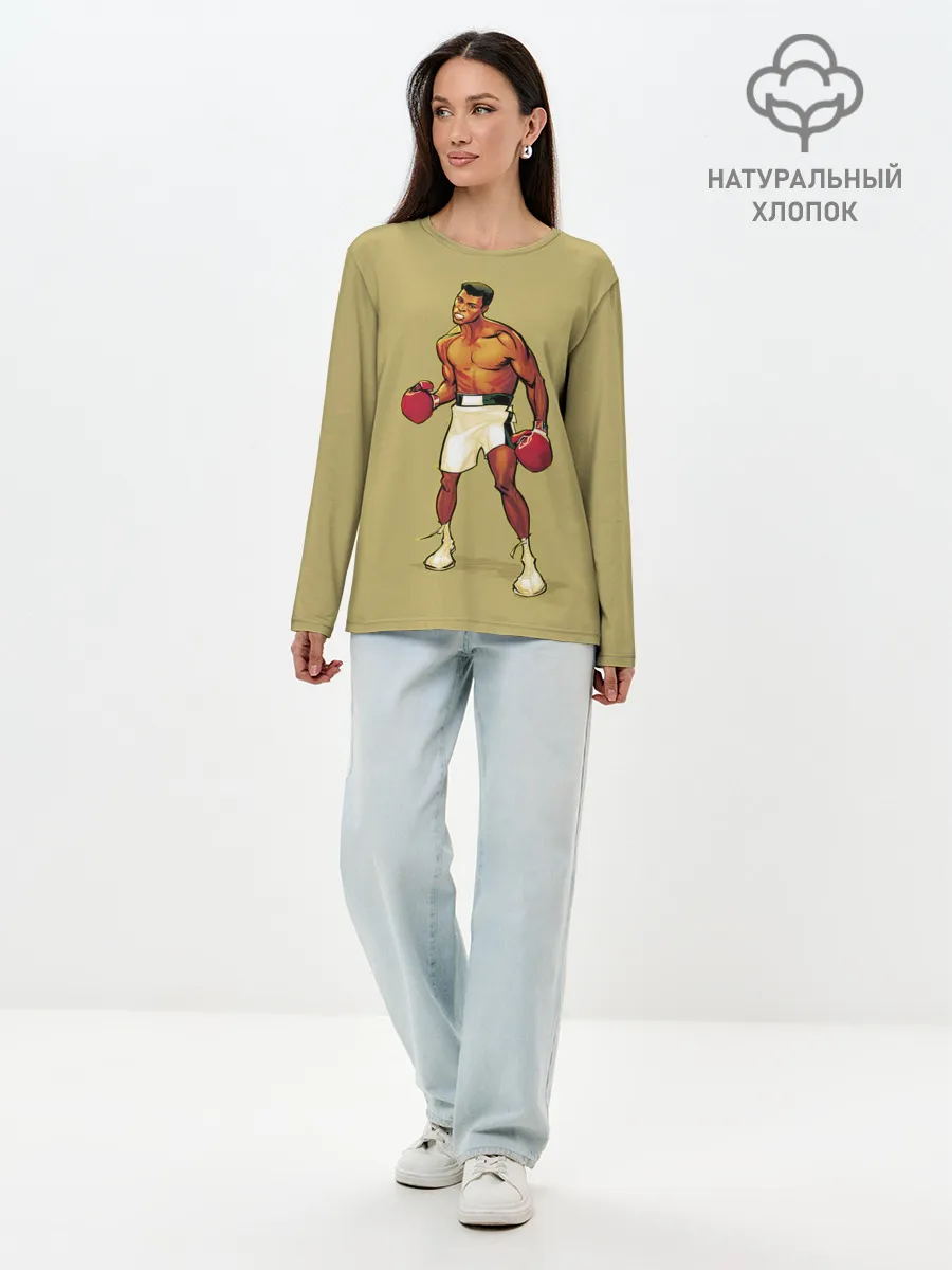 Лонгслив женский. Хлопок / Ali Art