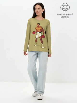 Лонгслив женский. Хлопок / Ali Art
