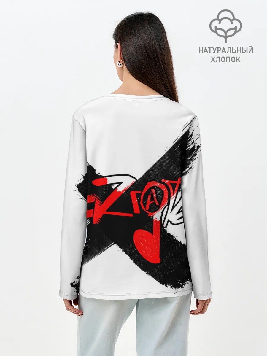 Лонгслив женский. Хлопок / МЯZГАТЬ