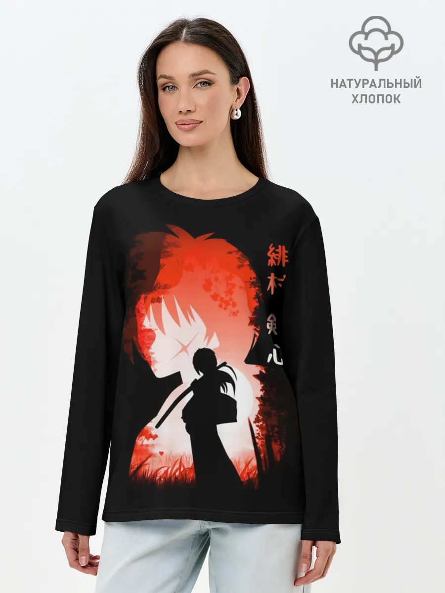 Лонгслив женский. Хлопок / Бродяга Кенсин