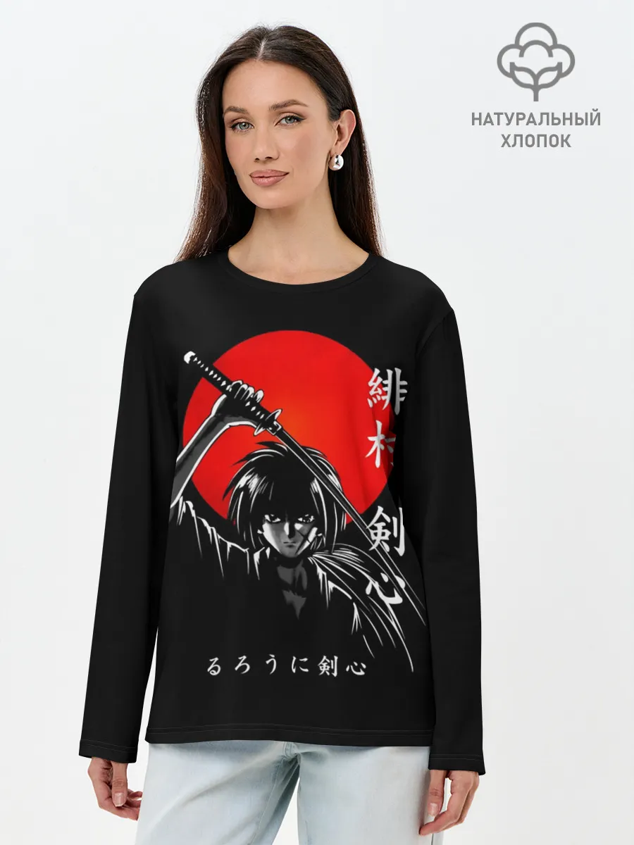 Лонгслив женский. Хлопок / Химура Кенсин - Rurouni Kenshin