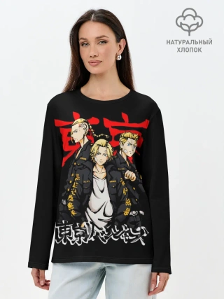 Лонгслив женский. Хлопок / Токийские мстители - Tokyo Revengers