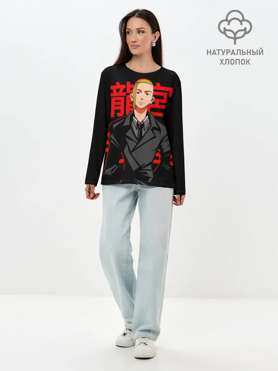 Лонгслив женский. Хлопок / Дракен - Токийские мстители
