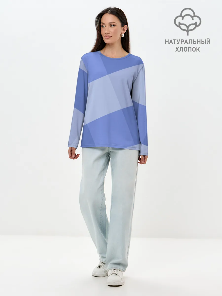 Лонгслив женский. Хлопок / Теплый минимализм