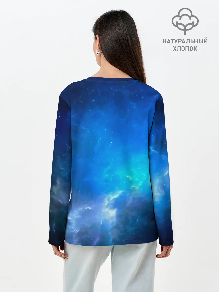Лонгслив женский. Хлопок / 30 Seconds to Mars космос