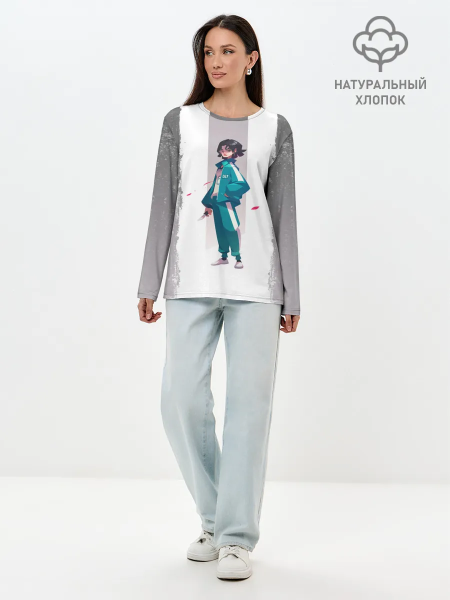 Лонгслив женский. Хлопок / 067 | Кан Сэ Бёк