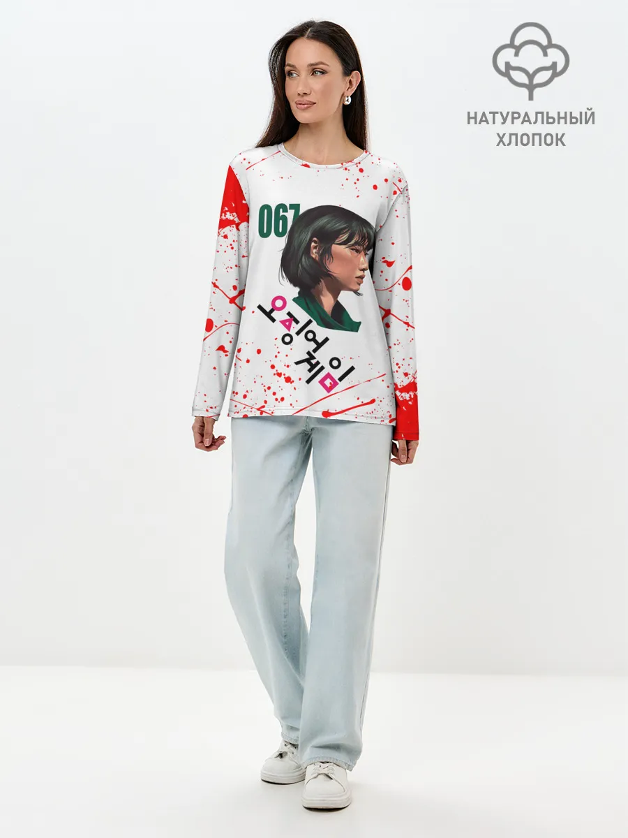 Лонгслив женский. Хлопок / KANG SAE BYEOK | SQUID GAME