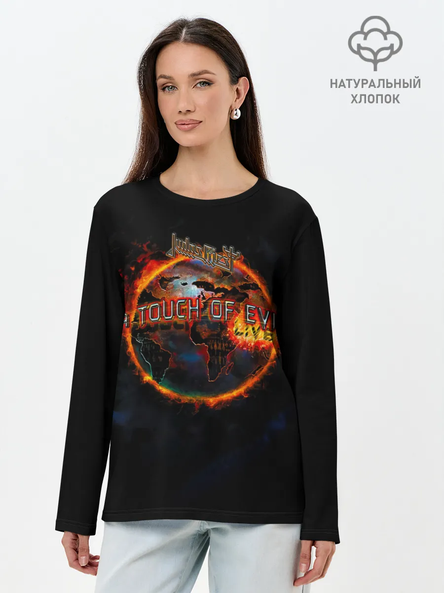Лонгслив женский. Хлопок / A Touch of Evil: Live - Judas Priest