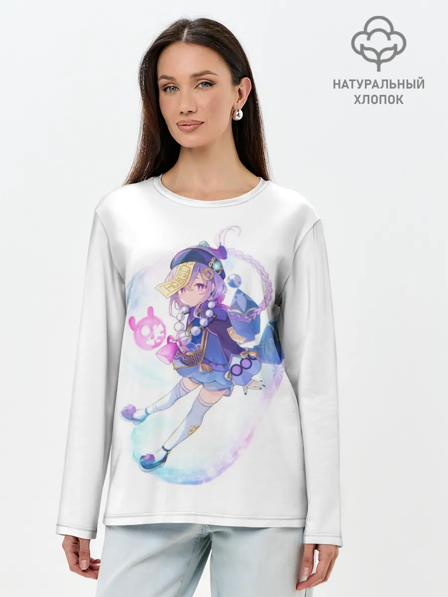 Лонгслив женский. Хлопок / ЦИ ЦИ | GENSHIN IMPACT