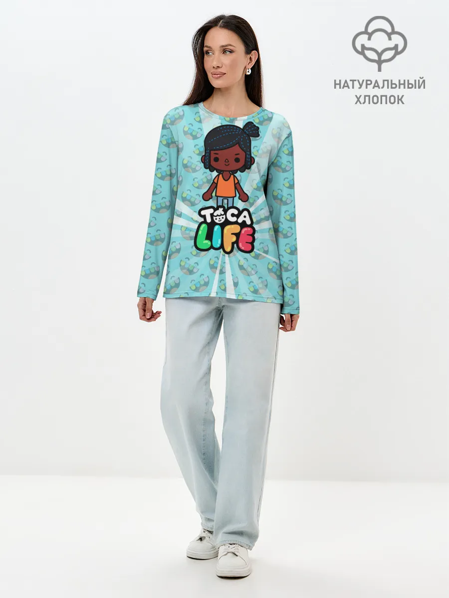 Лонгслив женский. Хлопок / Toca Life World
