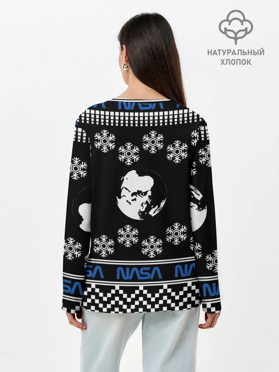 Лонгслив женский. Хлопок / НАСА