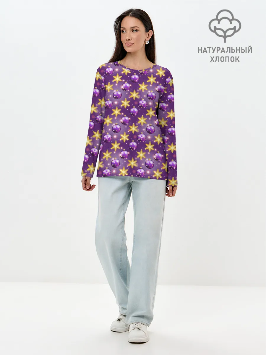 Лонгслив женский. Хлопок / Игрушки
