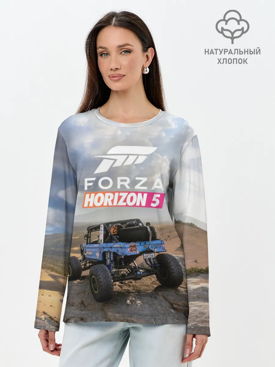 Лонгслив женский. Хлопок / Forza Horizon 5
