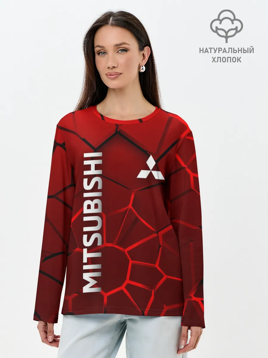 Лонгслив женский. Хлопок / Митсубиси 3D плиты