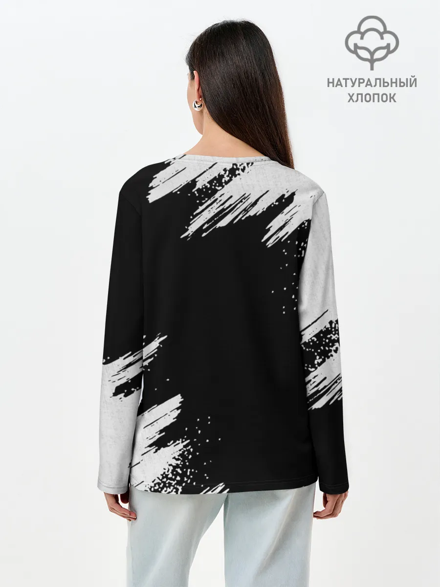 Лонгслив женский. Хлопок / BMW GRUNGE | БМВ ГРАНЖ