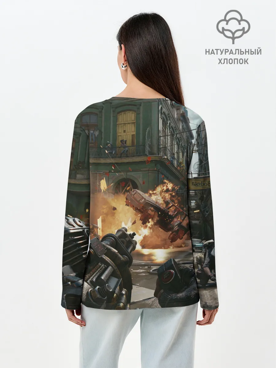 Лонгслив женский. Хлопок / Far Cry 6 gameplay art