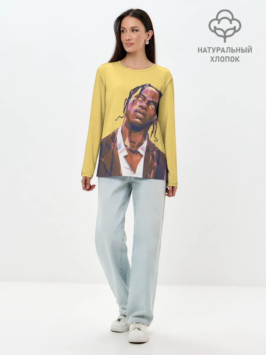 Лонгслив женский. Хлопок / Travis art