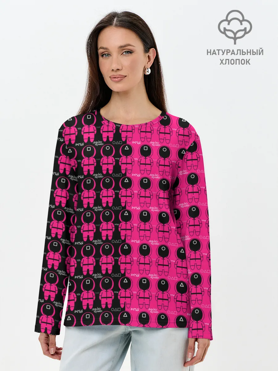 Лонгслив женский. Хлопок / Squid Game