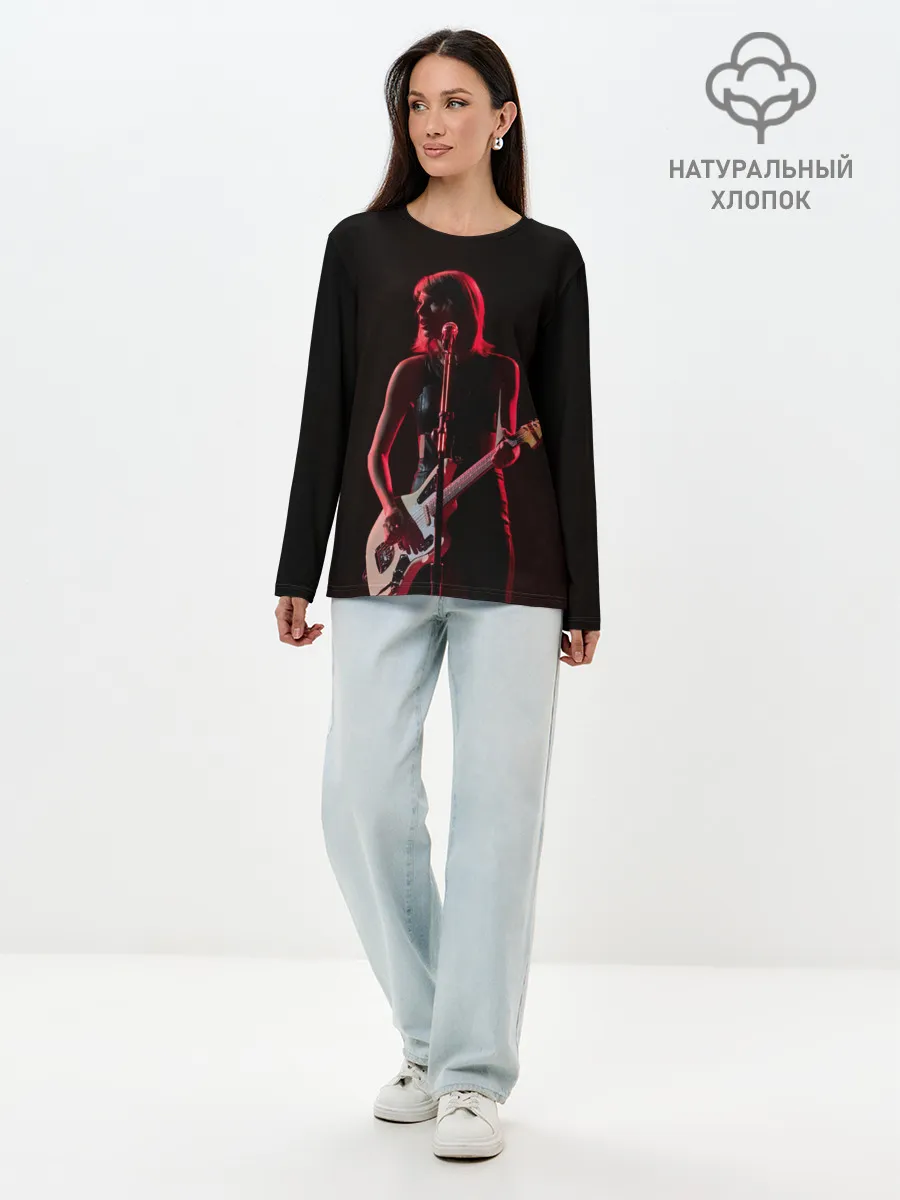 Лонгслив женский. Хлопок / Тейлор на концерте