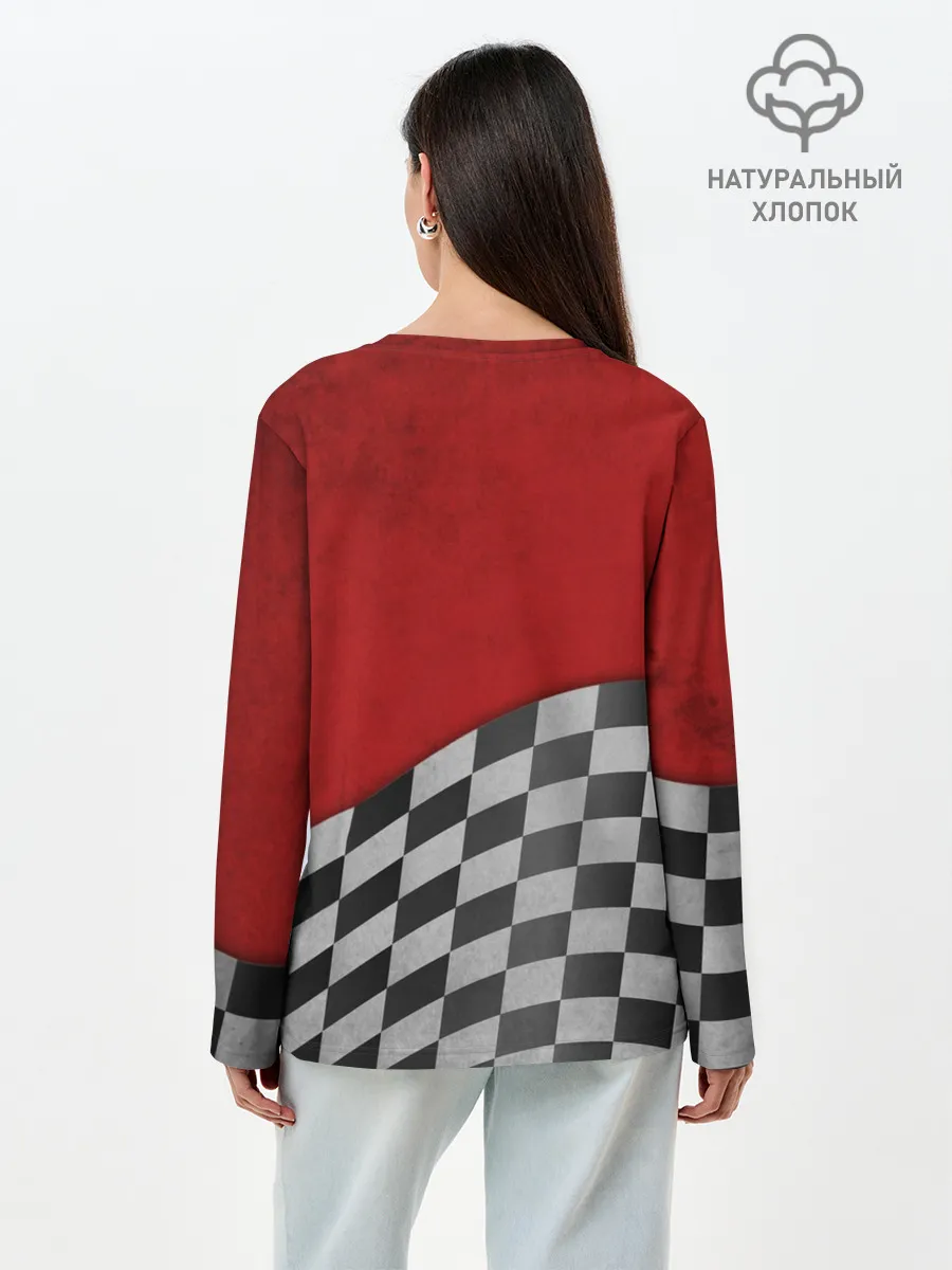 Лонгслив женский. Хлопок / Финиш