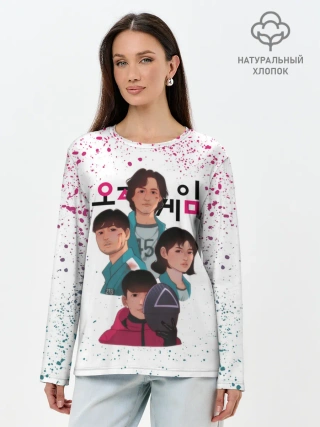 Лонгслив женский. Хлопок / 067 | 218 | 456 | Коп