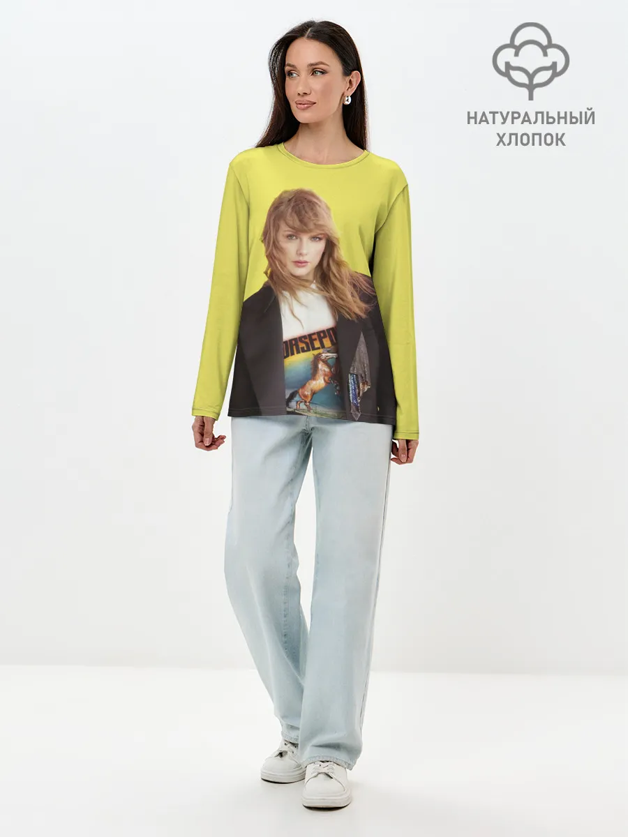 Лонгслив женский. Хлопок / Тэйлор на ветру