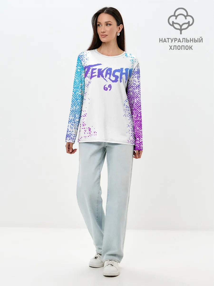 Лонгслив женский. Хлопок / 6IX9INE^