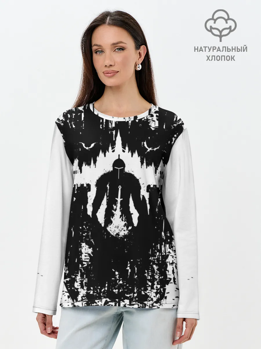 Лонгслив женский. Хлопок / ТЁМНЫЕ ДУШИ | DARK SOULS