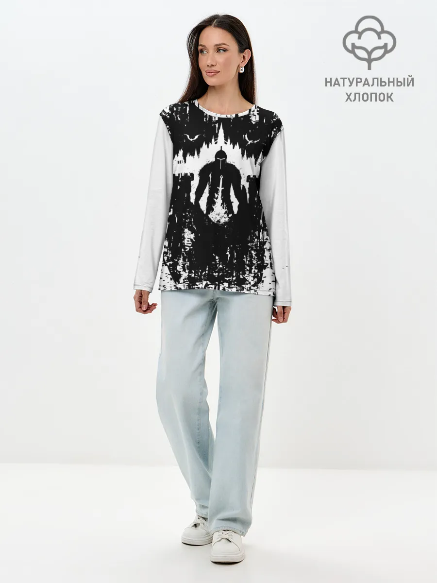 Лонгслив женский. Хлопок / ТЁМНЫЕ ДУШИ | DARK SOULS