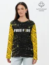 Лонгслив женский. Хлопок / garena | free fire,