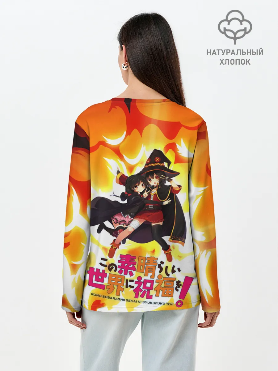 Лонгслив женский. Хлопок / MeguminYunyun